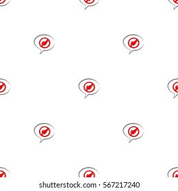 Beautiful seamless pattern of dialog boxes with pictures