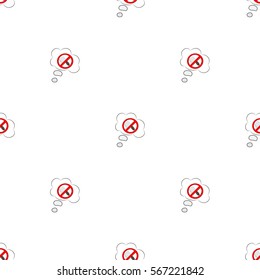 Beautiful seamless pattern of dialog boxes with a picture