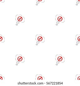 Beautiful seamless pattern of dialog boxes with a picture