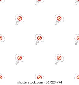 Beautiful seamless pattern of dialog boxes with a picture