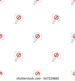 Beautiful seamless pattern of dialog boxes with pictures