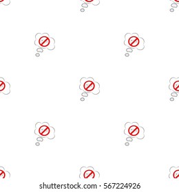 Beautiful seamless pattern of dialog boxes with a picture