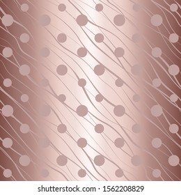 Beautiful seamless pattern. Elegant delicate background. Modern stylish texture wavy twist, circle. Repeating swirl and polkadot. Abstract design for interior, wallpaper, wrapping paper, gift wrapper 