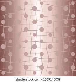 Beautiful seamless pattern. Elegant delicate background. Modern stylish texture wavy twist, circle. Repeating swirl and polkadot. Abstract design for interior, wallpaper, wrapping paper, gift wrapper 