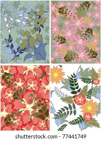 Beautiful seamless pattern a floral