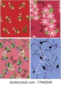 Beautiful seamless pattern a floral