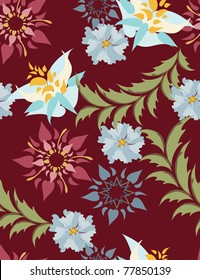 Beautiful seamless pattern  floral