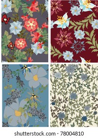 Beautiful seamless pattern floral