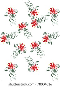 Beautiful seamless pattern floral