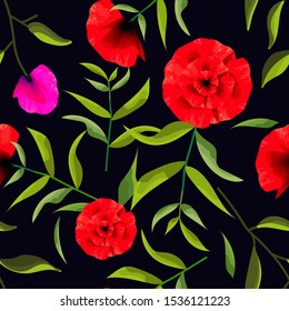 Beautiful Seamless Pattern Floral Background