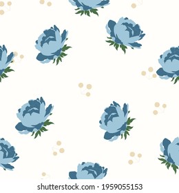 Beautiful seamless pattern with floral background.