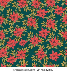Beautiful seamless pattern with floral background.