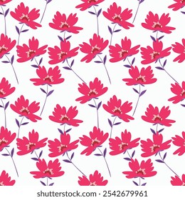 Beautiful seamless pattern with floral background.
