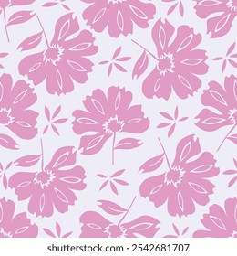 Hermoso patrón sin fisuras con fondo floral.