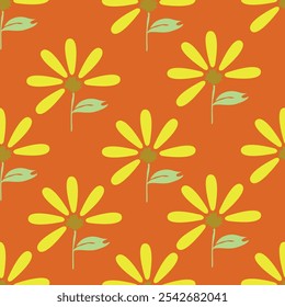 Beautiful seamless pattern with floral background.