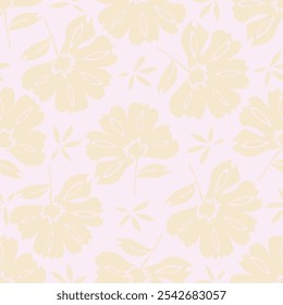 Beautiful seamless pattern with floral background.