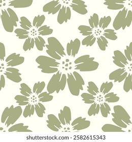 Beautiful seamless pattern with floral background