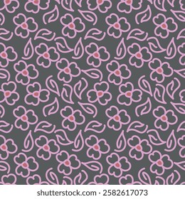 Beautiful seamless pattern with floral background