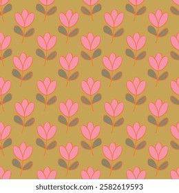 Beautiful seamless pattern with floral background