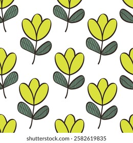 Beautiful seamless pattern with floral background