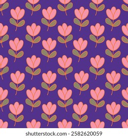 Beautiful seamless pattern with floral background