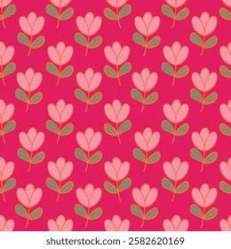 Beautiful seamless pattern with floral background