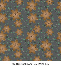 Beautiful seamless pattern with floral background