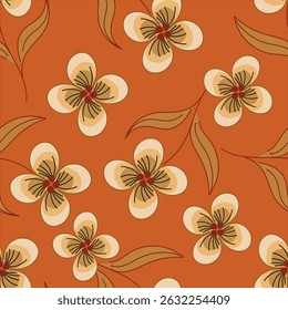 Beautiful seamless pattern with floral background.
