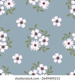Padrão perfeito bonito com fundo floral.
