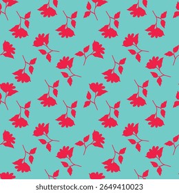 Beautiful seamless pattern with floral background.