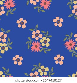 Beautiful seamless pattern with floral background.