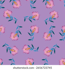 Beautiful seamless pattern with floral background.