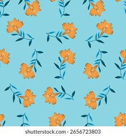 Hermoso patrón sin fisuras con fondo floral.