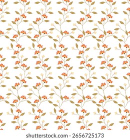 Hermoso patrón sin fisuras con fondo floral.