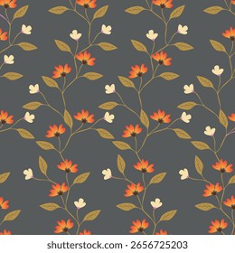 Beautiful seamless pattern with floral background.