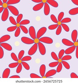 Hermoso patrón sin fisuras con fondo floral.