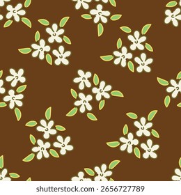Beautiful seamless pattern with floral background.