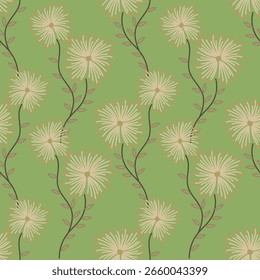 Padrão perfeito bonito com fundo floral.