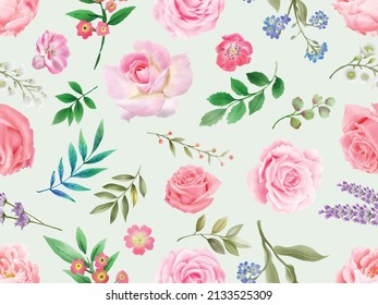 Hermoso diseño floral sin fisuras
