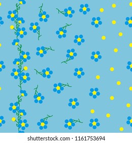 Beautiful seamless pattern with floral motifs