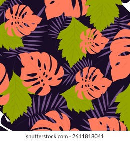 Beautiful seamless pattern of flowers