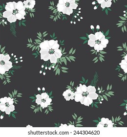 Beautiful seamless pattern with flowers. Can be used for creating card, invitation card for wedding,wallpaper and textile
