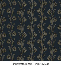 Beautiful seamless pattern with flowers. Design suitable for fabric, wallpaper, wrapping paper, posters.