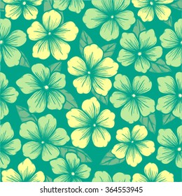 Beautiful seamless pattern with flowers and leaves. Perfect background greeting cards and invitations to the day of the wedding, birthday, Valentine's Day, mother's day