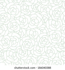 Beautiful seamless pattern with flowers. Vector illustration