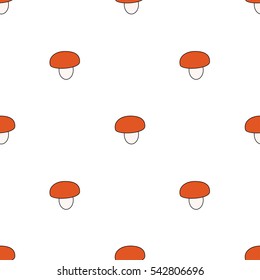 Beautiful seamless pattern of fresh mushrooms