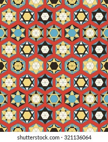Beautiful seamless pattern. Geometric shapes. Cute wallpaper. Color repeat background.