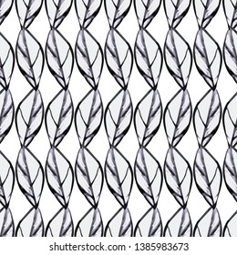 beautiful seamless pattern with a beautiful graphic feather