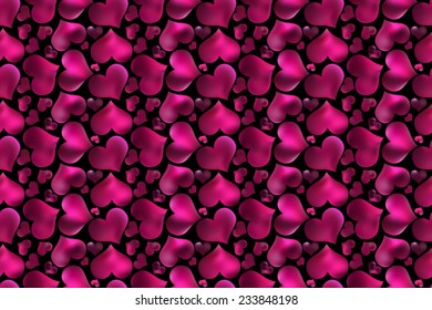 Beautiful seamless pattern with hearts, it is possible to fill any any contour