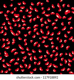 beautiful seamless pattern with hearts. Vector illustration